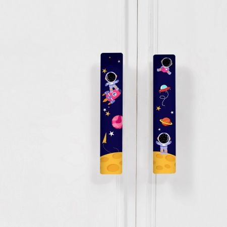 Handcrafted Acacia Wood Space Love Handles Set